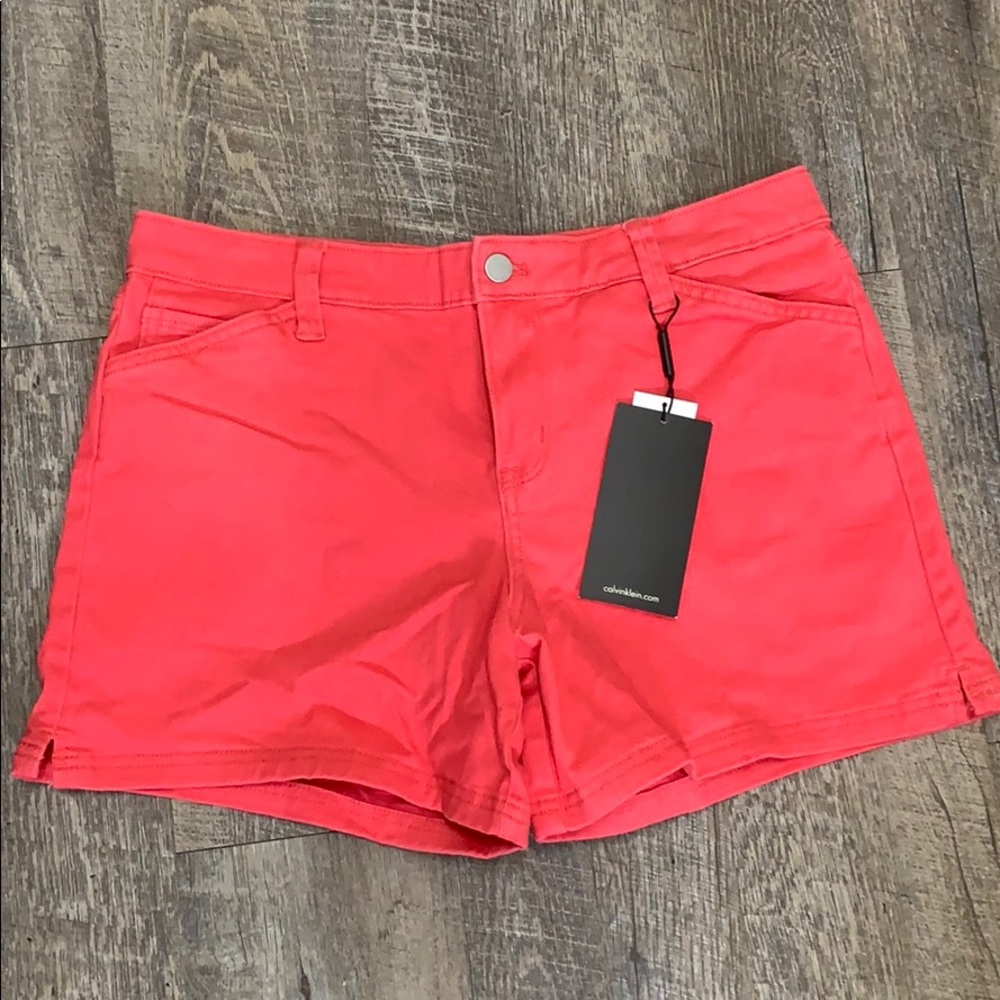 NWT Calvin Klein Coral shorts size 29